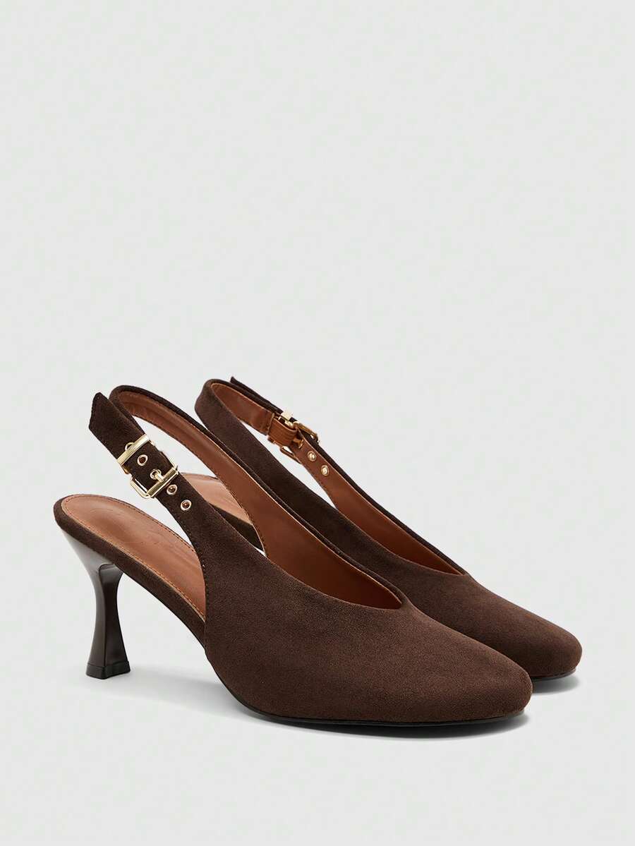 CUCCOO BIZCHIC Women's Fashion High Heels For Commuting Halloween - Dark coffee - View 1