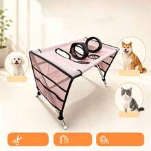 1 [Best‑Selling] Pet Grooming Table For Cats And Dogs, Household Foldable Cat Trimming Styling Pet Grooming Table, Fixed Support Detachable Pet Care Bed, Small Dog Hammock - one-size - View 3