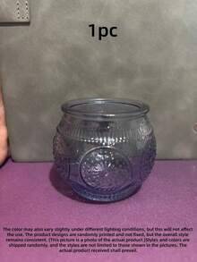 Vintage Blue Glass Candle Holders Set Of 1/6/12 Pieces Wedding Table Decor Boho Tea Party Bridal Shower Favors Rustic Centerpiece Gift For Guest - blue - View 15