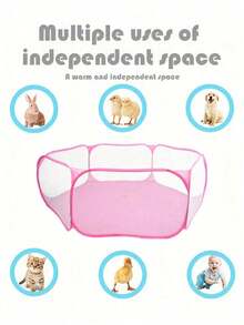 Portable Small Animal Exercise Playpen Foldable Outdoor Pet/Guinea Pig/Bubble Ball Tent - Multicolor - View 11