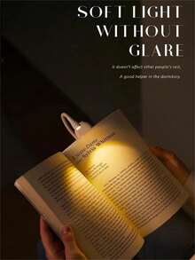 Clip-On LED Book Light, Bedside Reading Lamp, USB Rechargeable, Portable. Compact And Lightweight, Ideal For Reading In Bed. - Multicolor - View 2