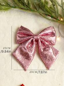 8CM 粉色泡沫聖誕球飾品，Ins風掛飾球，粉色吊飾組，適用於聖誕樹、居家派對裝飾 - 多色 - 查看 15