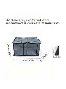 Black‑Grid Quilt Storage Bag, Thickened Large‑Capacity Clothes Organizer, Multifunctional Moving Packing Bag For Household Clothing & Bedding Storage - dark gray - View 3