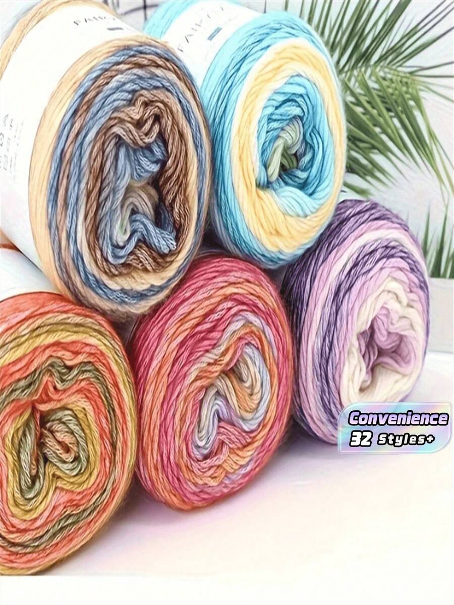 1pc Soft, Skin-Friendly Colorful Yarn, Suitable For DIY Knitting And Crocheting Sweaters, Scarves, 3.53 Oz/Pc, Autumn/Winter Season
