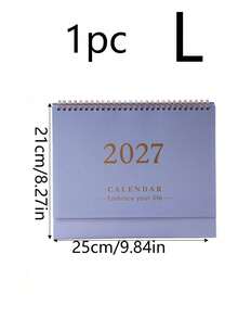 1件創意2027英文桌曆，極簡清新美學桌面裝飾，多功能日計畫筆記本，適用習慣追蹤、工作學習行程規劃 - C - 查看 15