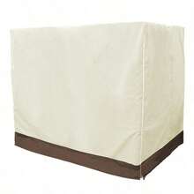 1pc Beige Swing Cover, Inner Waterproof Coating, Durable, Minimalist Fashion Solid Color Design, Suitable For Patio Swing Chair - Beige - View 12