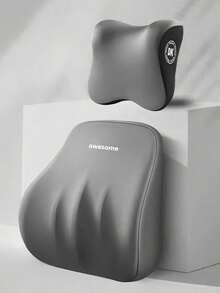 Car Neck Pillow & Lumbar Support Cushion, Soft Neck & Back Protector For Auto Driving, Universal Vehicle Seat Headrest & Waist Pad - one-size - View 15