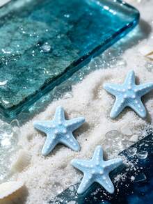 4pcs Ocean Series Cute Resin Charms With Starfish, Dolphin And Shell, DIY Accessories - multicolor - View 7