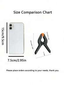 5/10 Pcs,Woodworking A-Shaped Clamp, Plastic Photography Backdrop Cloth, Strong Spring For Clamping, Quick Fixation, A-Type Clamping Device - Black - View 8