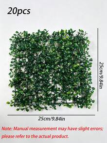 10/20/30片人造植物牆 仿真草坪塑膠草皮 米蘭綠植牆 人造花牆 室內牆面裝飾 景觀造景 - 多色 - 查看 9