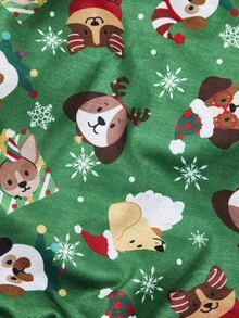 PETSIN 1 Pc Christmas Dog Head Wearing Christmas Hat Snowflake Pet Christmas Skin Friendly Breathable Pet Clothes - Multicolor - View 8