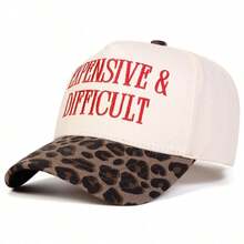 Dealstrict 1pc Women's "Expensive & Difficult" Embroidered Letter Trucker Hat, Casual Baseball Cap, Suitable For Spring, Autumn, Street, Travel, Beach Vacation - Multicolor - View 10