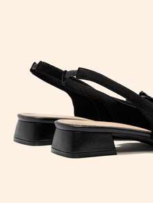 CUCCOO BASICS Fashion Classic Fabric Breathable Comfort Commuter Party Banquet Fall Shoes - Black - View 5