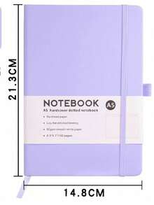 1PC X Milania Lined Notebook, A5/A6 College Ruled Thick Paper Journal Diary, Horizontal Ruled Leather Pocket Notebook , Suitable For Writing, Hardcover Notebook, Suitable For Women Men Office School Back To School - Multicolor - View 15