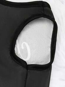 PETSIN 1pc Christmas Elk Snow Letter Printed Tank Top Black Christmas Skin Friendly Breathable Pet Clothes - Multicolor - View 9