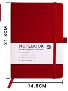 1PC X Milania Lined Notebook, A5/A6 College Ruled Thick Paper Journal Diary, Horizontal Ruled Leather Pocket Notebook , Suitable For Writing, Hardcover Notebook, Suitable For Women Men Office School Back To School - Multicolor - View 13