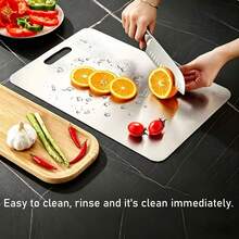 Silver Stainless Steel Chopping Board, Suitable For Both Sides, Ideal For Cutting Poultry, Fish, And Fruits And Vegetables. Resists Odors, Stains And Rust. Can Replace Traditional Chopping Boards. Essential For The Kitchen. Easy To Clean With Water. - Multicolor - View 6