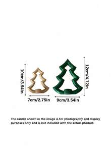 Nordic Tree‑Shaped Candle Holder Set, Hollow Christmas Candlestick Decor Ornament For Tabletop Home Xmas Decoration - multicolor - View 4
