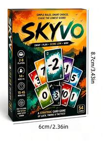 MINKOJA SKYVO Fun Strategy Card Game, 15-45 Mins Play Time, Family Night Party Game - Multicolor - View 2