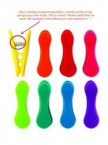 11/8pcs Rainbow Sealing Bag Clips Reusable Moisture Proof Kitchen Storage Organization Keep Fresh Crisp Chip Bag Sealer Home Essentials For Pantry Cabinet Drawer Refrigerator Freezer Camping Travel Picnic Party Gift For Housewarming Holiday - multicolor - View 8