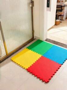 12 Pcs Eva Interlocking Foam Exercise Mats, Extra Thick Anti-Slip Noise Protection Floor Tiles For Home Gym Playroom Balcony Pet Picnic Craft Room - A - View 7