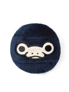 Fantastic Beasts X SHEIN Classic Animation Embroidered Plush Puff, Soft Long-Haired Makeup Sponge, Suitable For Loose Powder, Gently Care For Sensitive Skin - Navy Blue - View 5