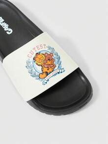 GARFIELD | SHEIN Ladies Slippers Girly Style, Cute Cartoon Slippers - Off-white - View 2