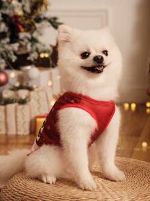 PETSIN 1 Pc Lightweight & Breathable Christmas Deer Pet Positioning Vest - Multicolor - View 8