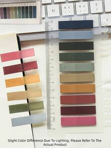 1/10/20 Packs Full‑Color Autumn Glow Index Tabs, Semi‑Transparent Plastic PET Marking Strips - Multicolor - View 10