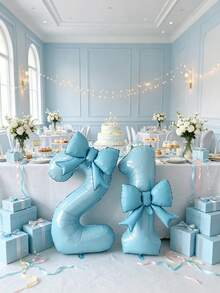 Balon Ins-Style, Sempurna untuk Upacara Kedewasaan, Pesta Ulang Tahun, Perayaan Ulang Tahun, Hari Jadi, Dekorasi Lamaran, dan Banyak Acara Lainnya. - Biru muda - View 3
