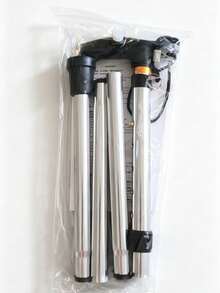 1pc Ultralight Adjustable Telescopic Shock Absorbing Anti Slip Wear Resistant Sturdy Trekking Curved Comfortable Grip Walking Cane Solid Plain Outdoor Gear For Hiking Climbing Daily Leisure Senior Use - Multicolor - View 17