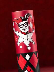 Harley Quinn X SHEIN 0.27 Oz/8 Ml Joker Girl 螺旋噴霧瓶，鑽石紋便攜香水瓶，可重複使用，迷你便攜，附玻璃內膽，適用於香水、保養水及其他液體，附漏斗，易攜帶，適合旅行 - 紅色 - 查看 4