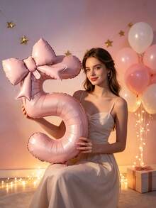 Ins-Style Balloons, Perfect For Coming-Of-Age Ceremonies, Birthday Banquets, Birthday Celebrations, Anniversaries, Proposal Decorations And Many Other Occasions. - Baby powder - View 7