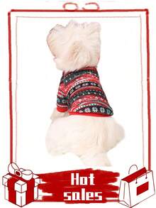 PETSIN 1 Pc Cute Christmas Flannel Pet Sweatshirt Without - Multicolor - View 6
