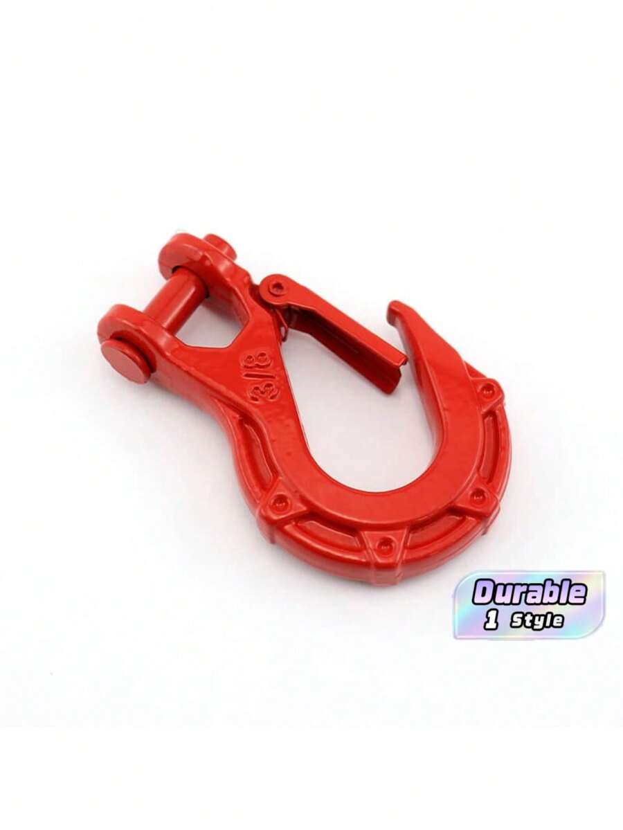Red Forged Steel Clevis Slip Hook With Safety Latch, Heavy‑Duty Lifting Towing Hook For Off‑Road Vehicle Recovery, Hoist Rigging Use - multicolor - View 1
