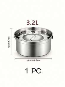 1.2L/3.2L Stainless Steel Pet Water Bowl With A Floating Disk, Featuring An Overflow‑Proof, Slow‑Drinking Design-Suitable For Cats And Dogs, And Ideal For Both Car And Home Use. - One Size - View 11