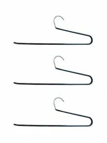 3Pcs Multi‑Layer Stainless Steel Non‑Slip Pants Hangers, Stackable Space‑Saving Closet Storage For Trousers Jeans Scarves - Multicolor - View 8