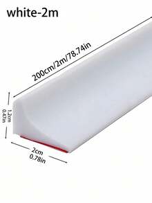 1PC Thick Silicone Waterproof Bathroom Seal Strip Shower Barrier Toilet Sealer Countertop Sink Guard Floor Water Retaining System Easy Install - multicolor - View 4