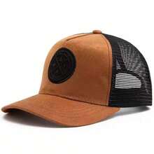 Dealstrict 1pc Men's ENJOY LIFE Truck Driver Cap Letter Print Baseball Cap Streetwear Fashion Mesh Hat Outdoor Sun Protection Casual Hat For Spring Autumn Travel - Multicolor - View 4