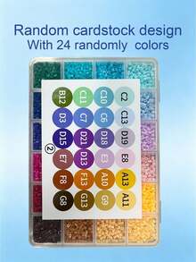 24 Colors MARD Fusion Beads Refill Pack, 2.6mm, Educational DIY Craft Supplies - Multicolor - View 24