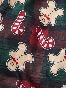 PETSIN Gingerbread Pet Print Casual Sweatshirt, Suitable For Christmas Occasions - Multicolor - View 6