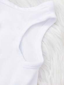 PETSIN 1pc Christmas Bear Letter Printed Pet Tank Top White Breathable Pet Clothes - Multicolor - View 11