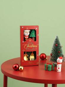 Joivida 1PC Christmas Spoon Creative Tableware Doll Dessert Spoon Fork Cartoon Christmas Tree Spoon Fork Gift Box Set - View 9
