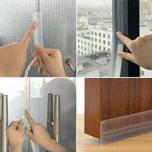 Soundproofing, Insect-Proofing, And Windproofing Door Sealing Strip For Bedroom Door Bottom, Self-Adhesive Sealing Strip For Glass Doors And Windows,One Roll, Stickers, Wall Decal, Vinyl Decal For Home Decorations - multicolor - View 5