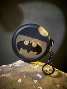 BATMAN X SHEIN 25ml/0.87oz 可重複填充噴霧瓶，經典黑色蝙蝠標誌與字母印花，便攜旅行噴霧器附漏斗與掛繩，柔軟矽膠瓶適用於香水、化妝水及其他液體，適合旅行、工作與學校使用 - 彩色 - 查看 4