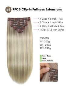 Balayage TP18/613# Color Clip In 100% Remy Human Hair Extension Cuticle Aligned Double Drown Clip Ins For Thin Hair Woman Natural Look Top Quality Halloween Costumes - S18/613 - View 7