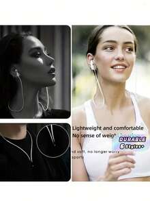 2PCS SOFT SILICONE MAGNETIC ANTI LOSS UNIVERSAL EARPHONE LANYARD NECK STRAP COMPATIBLE WITH AIRPODS PRO 2 3 FOR RUNNING FITNESS DANCING GYM OUTDOOR SPORTS COUPLE MATCHING GIFT - Multicolor - View 1