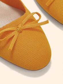 CUCCOO BASICS Women's Shoes Spring, Summer And Autumn Simple Classic Woven Surface Material Round Toe Flat Sole Shoes Are Suitable For Commuting, Dating, Parties A Fall Shoes - Yellow - View 11