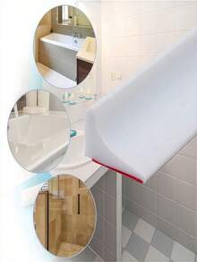 1PC Thick Silicone Waterproof Bathroom Seal Strip Shower Barrier Toilet Sealer Countertop Sink Guard Floor Water Retaining System Easy Install - multicolor - View 2