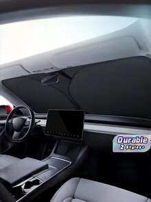1 Piece Stay Cool And Protected With 1pc Car Sunshade For Summer - Silver 1 - View 1